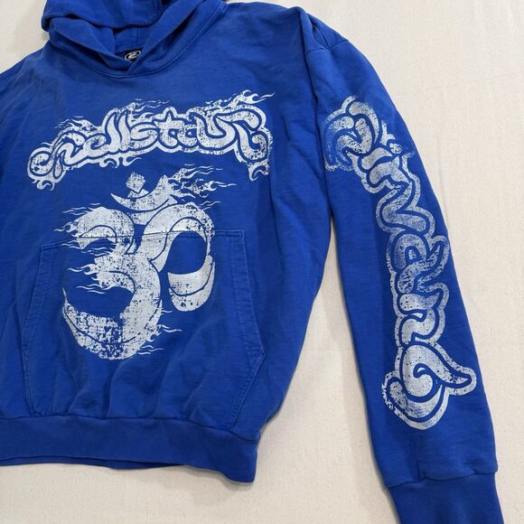Hellstar Blue Pullover Hoodie Adult Size XL - Picture 5 of 12